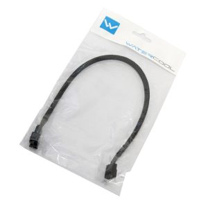 Watercool 4-pin PWM extension, black - 30cm