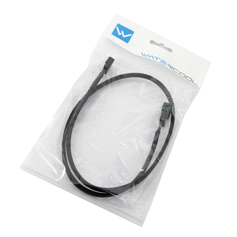 Watercool 4-pin PWM extension, black - 60cm