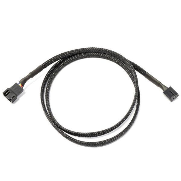 Watercool 4-pin PWM extension, black – 90cm