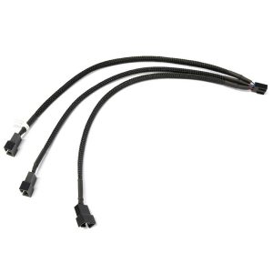Water cool Y-splitter 4-fan PWM, black - 30cm : image 1