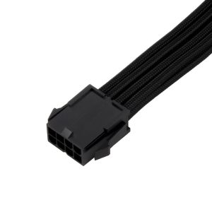 Silverstone EPS 8-pin to EPS/ATX 4+4-pin cable, 300mm - black