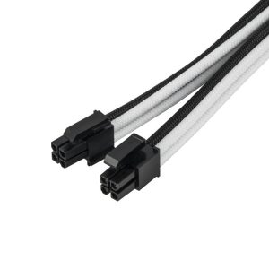 Silverstone EPS 8-pin to EPS/ATX 4+4-pin cable, 300mm - black/white : image 5