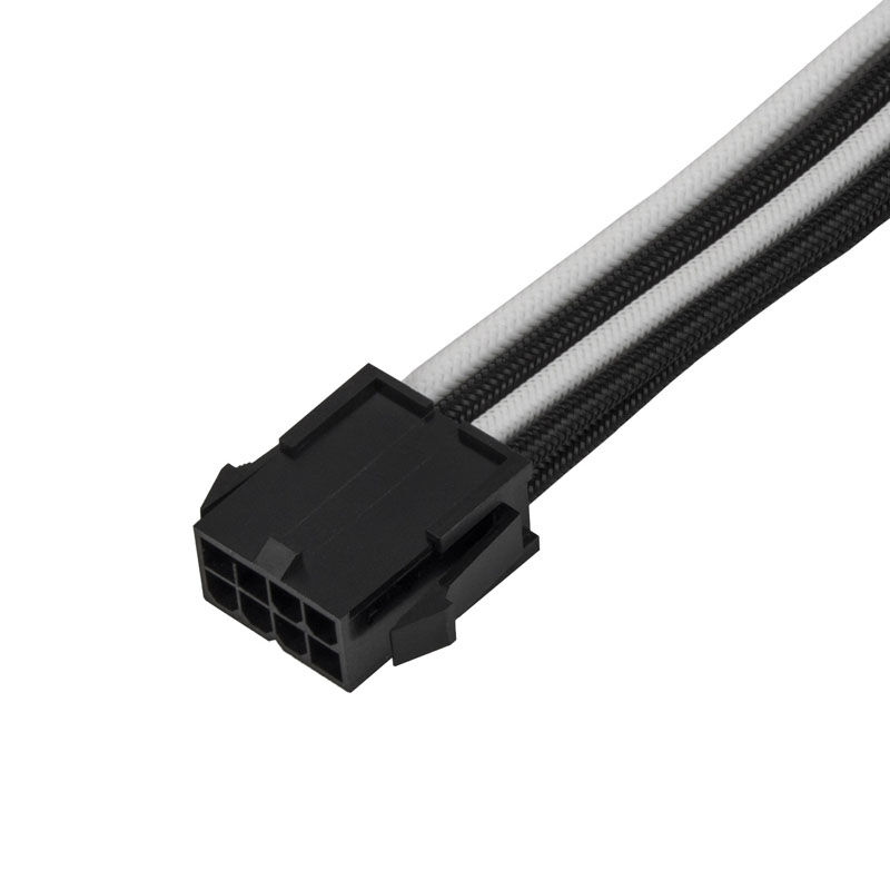 Silverstone EPS 8-pin to EPS/ATX 4+4-pin cable, 300mm - black/white : image 4