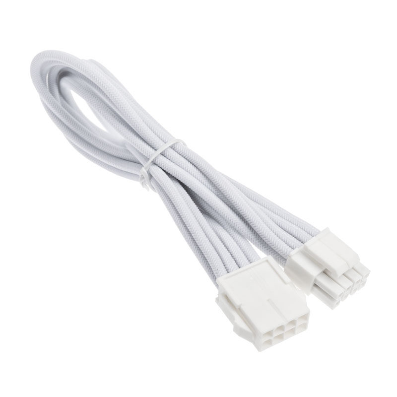 Silverstone EPS 8-pin to EPS/ATX 4+4-pin cable, 300mm - white : image 2