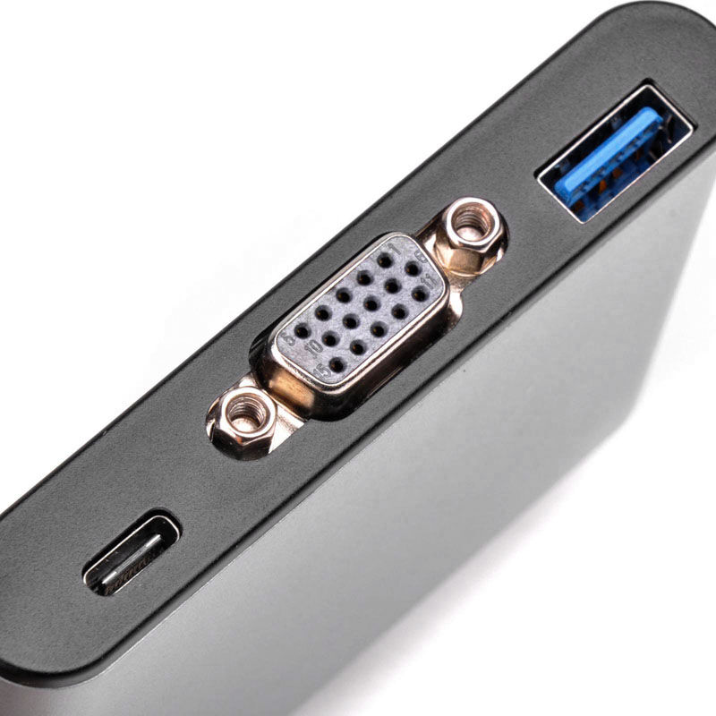 Silverstone SST-EP06C - USB 3.1 Type-C to VGA/USB Type-C/USB Type-A Adapter Hub : image 5