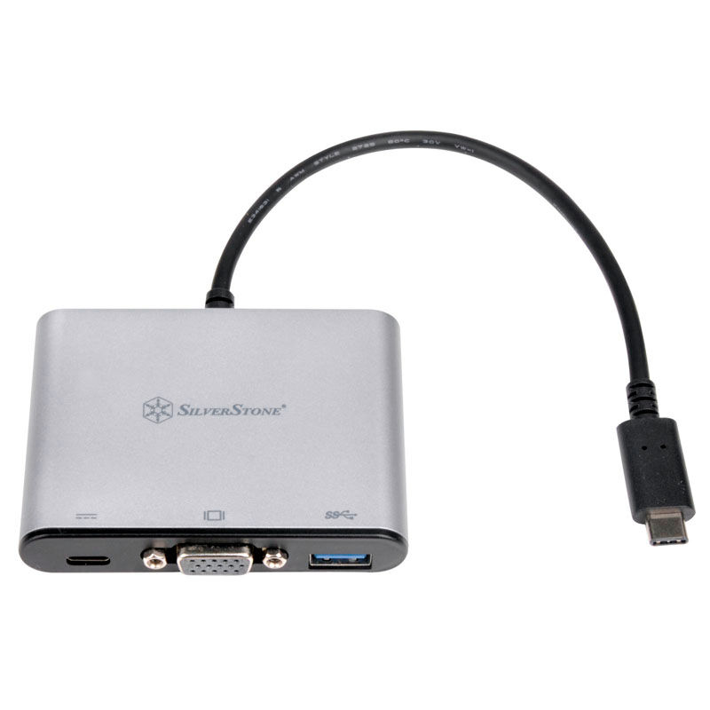 Silverstone SST-EP06C - USB 3.1 Type-C to VGA/USB Type-C/USB Type-A Adapter Hub : image 2