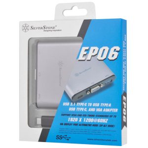 Silverstone SST-EP06C - USB 3.1 Type-C to VGA/USB Type-C/USB Type-A Adapter Hub : image 10