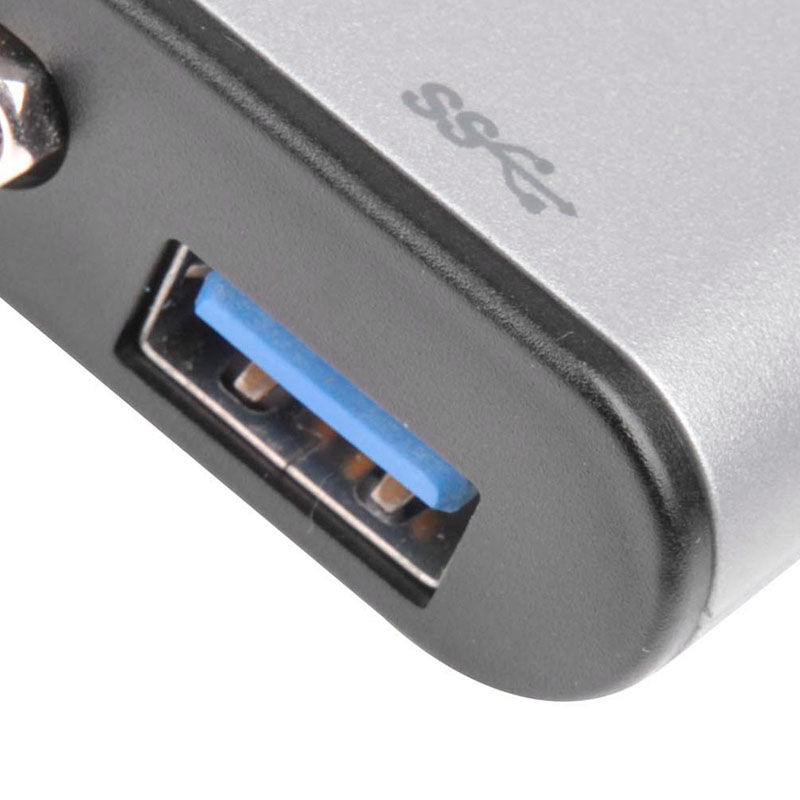 Silverstone SST-EP06C - USB 3.1 Type-C to VGA/USB Type-C/USB Type-A Adapter Hub : image 7