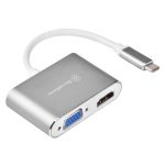 Silverstone SST-EP16C - USB Type-C to VGA and HDMI Adapter