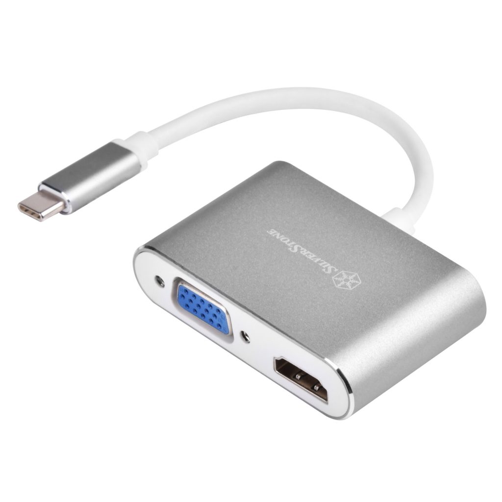 Silverstone SST-EP16C - USB Type-C to VGA and HDMI Adapter