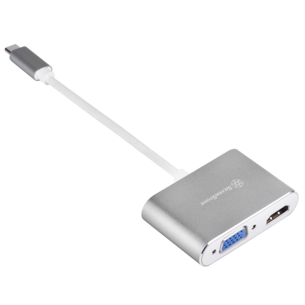 Silverstone SST-EP16C - USB Type-C to VGA and HDMI Adapter