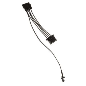 Kolink fan adapter cable 3-pin to 2x 4-pin Molex - 245mm, black : image 2