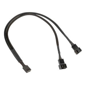Kolink 1-2 PWM fan splitter cable - 35 cm, braided, black : image 2