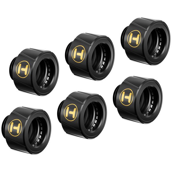 Hyte 14mm Hard Tube Push Connectors (6 Pack)