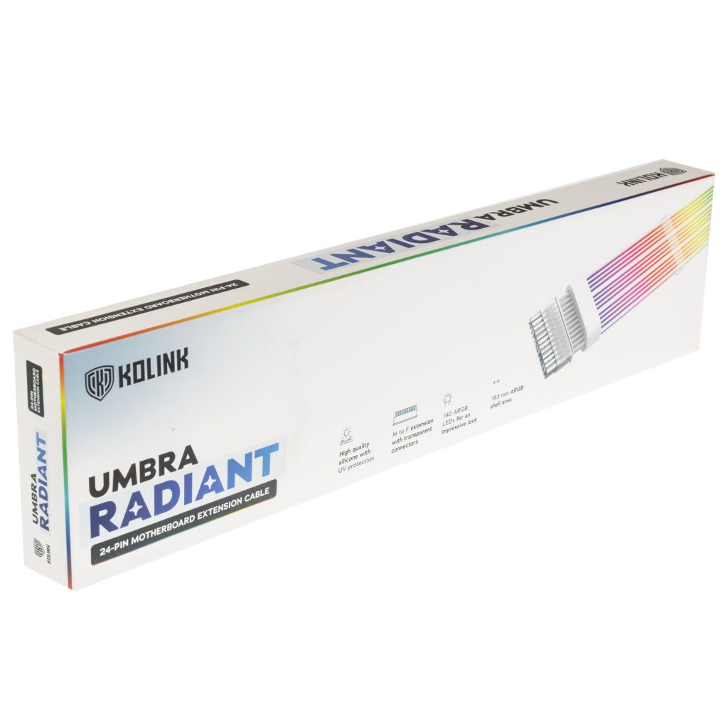 Kolink Umbra Radiant ARGB 24-pin motherboard extension cable : image 6