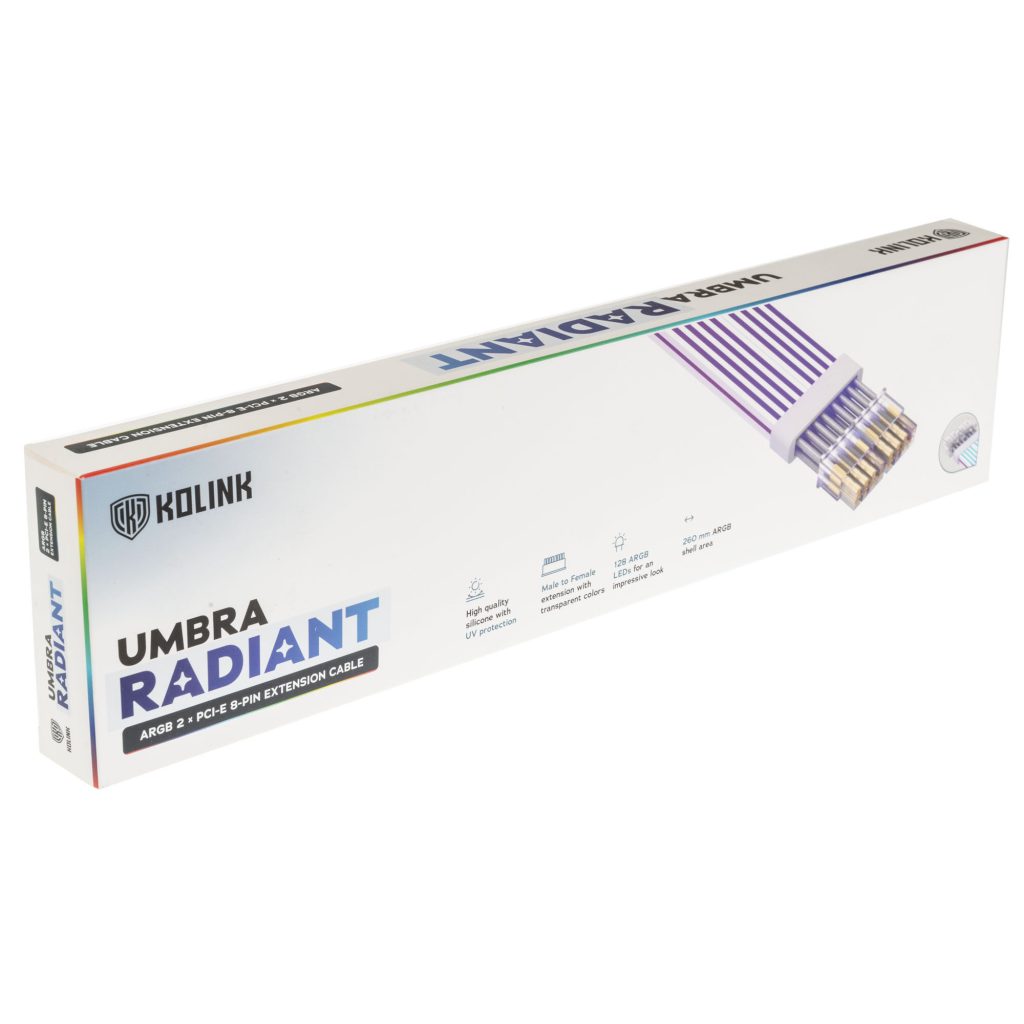 Kolink Umbra Radiant ARGB PCIe 8-Pin Extension Cable