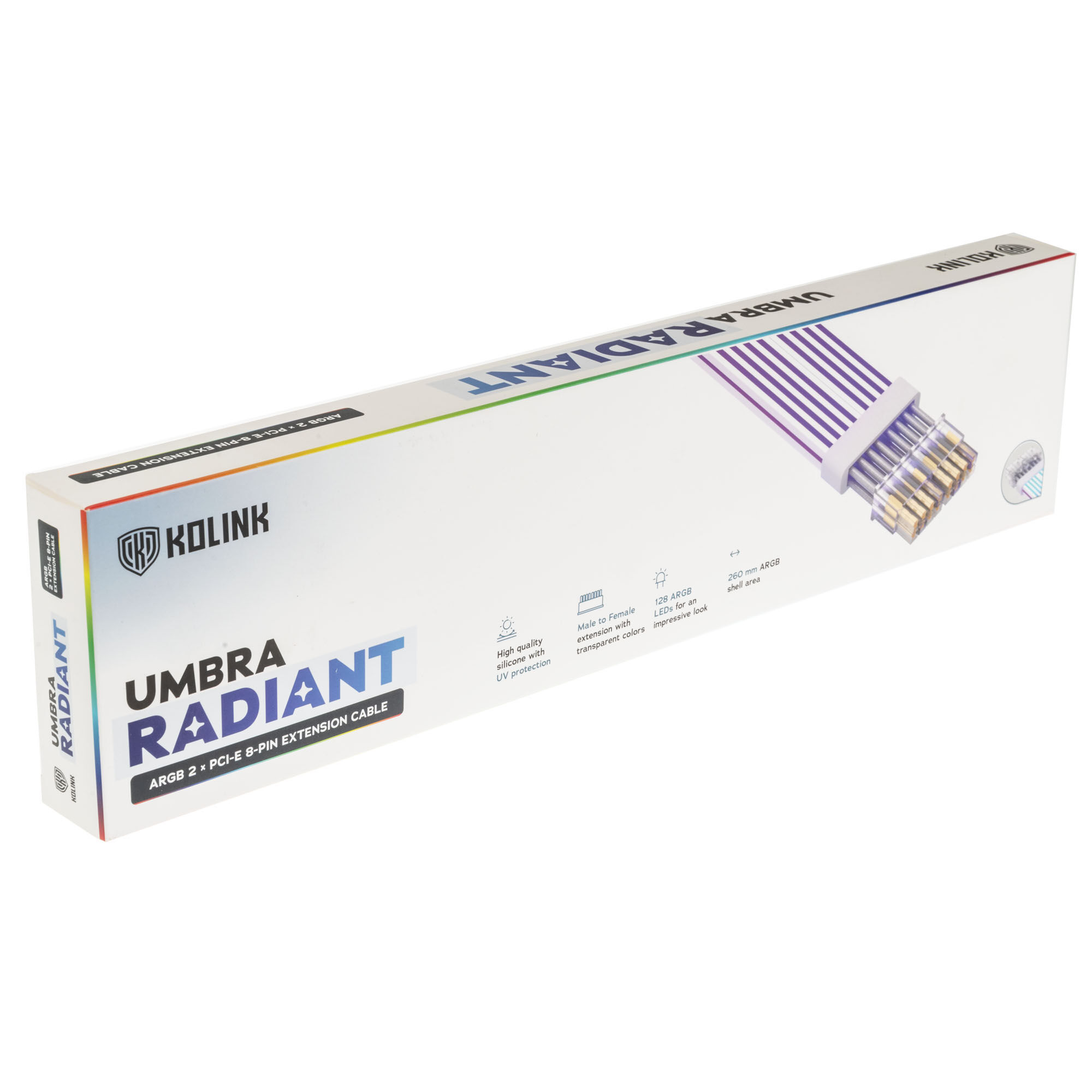 Kolink Umbra Radiant ARGB PCIe 8-Pin Extension Cable