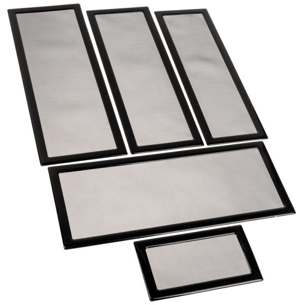 Demciflex dust filter set for Lian Li O11 Dynamic – black/black