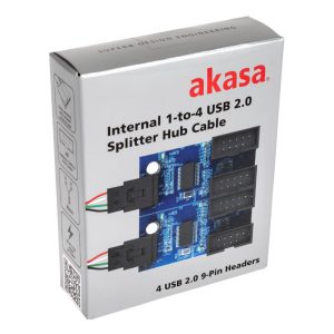 Akasa Internal USB 2.0 hub card, incl. 30cm USB cable : image 6