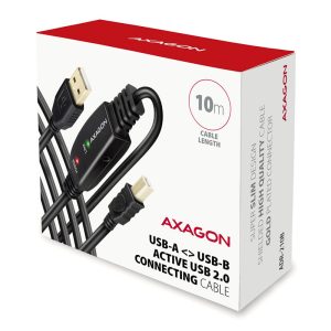AXAGON ADR-210B active USB 2.0 connection cable, USB-A to USB-B - 10m : image 3