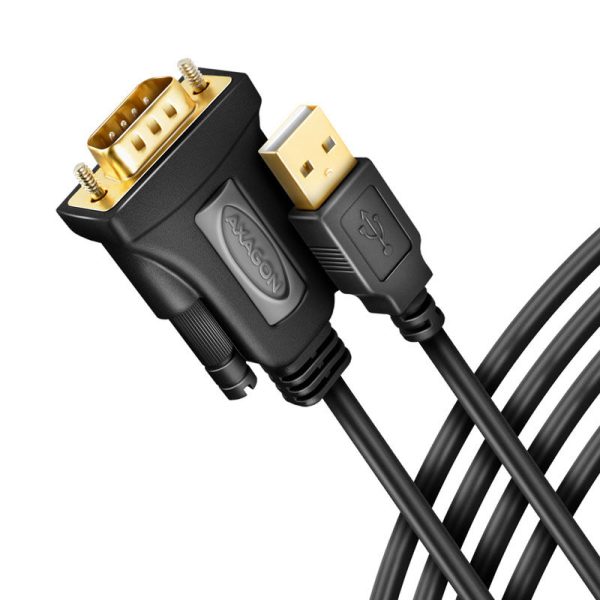 AXAGON ADS-1PQN Adapter Cable, RS-232 COM Port to USB 2.0 – FT232RL Chip