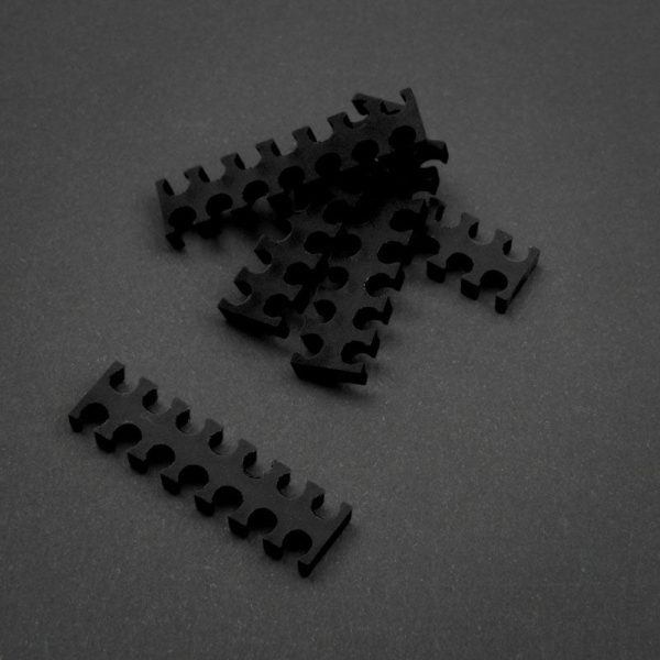 OEM 14-Slot Cable Comb 3mm small – black – set of 5