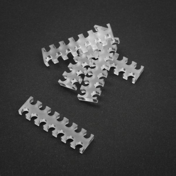 OEM 14-slot cable comb 4mm large – clear – set of 5