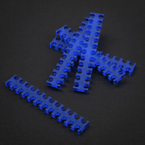 OEM 24-Slot Cable Comb 3mm small – blue – set of 5