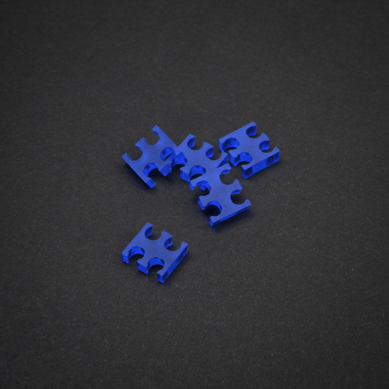 OEM 4-Slot Cable Comb 3mm small - blue - set of 5