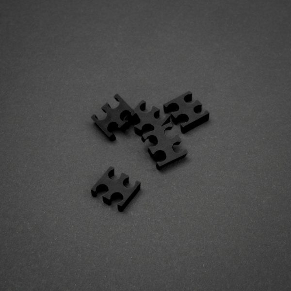 OEM 4-Slot Cable Comb 3mm small – black – set of 5