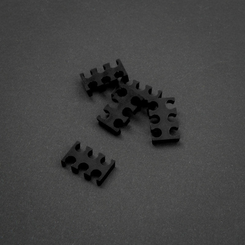 OEM 6-Slot Cable Comb 3mm small - black - set of 5
