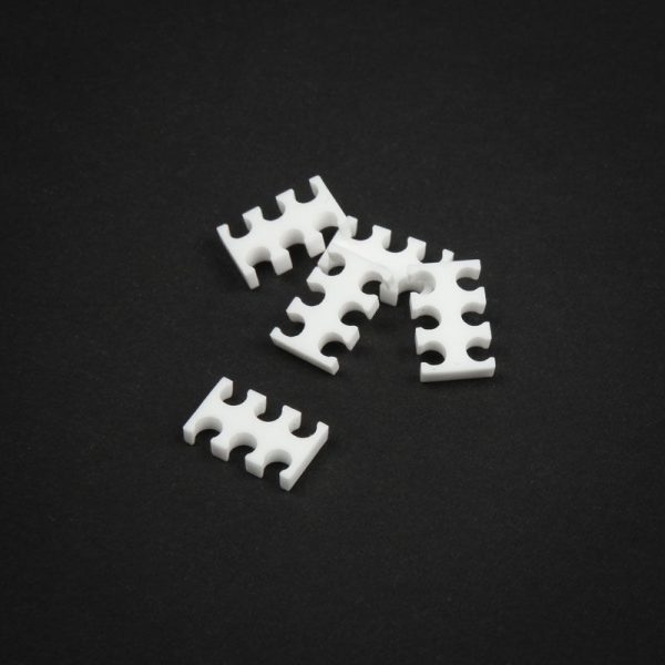 OEM 6-slot cable comb 4mm large – white – set of 5