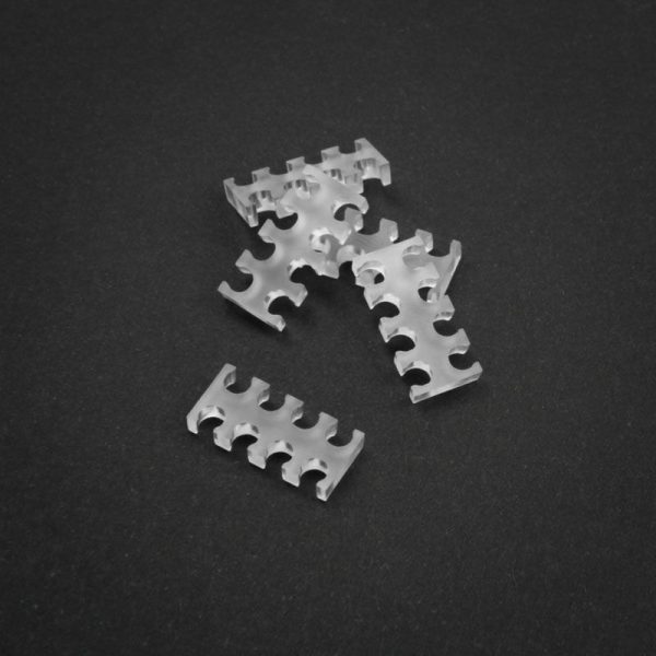 OEM 8-slot cable comb 4mm large – clear – set of 5