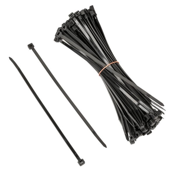 Kolink cable tie set, 4.5mm x 200mm – 100 pieces, black