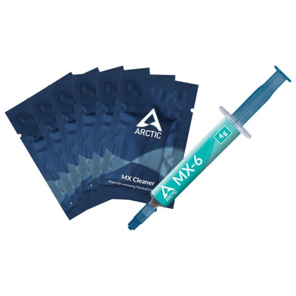 Arctic MX-6 thermal paste, with cleaning wipes – 4g
