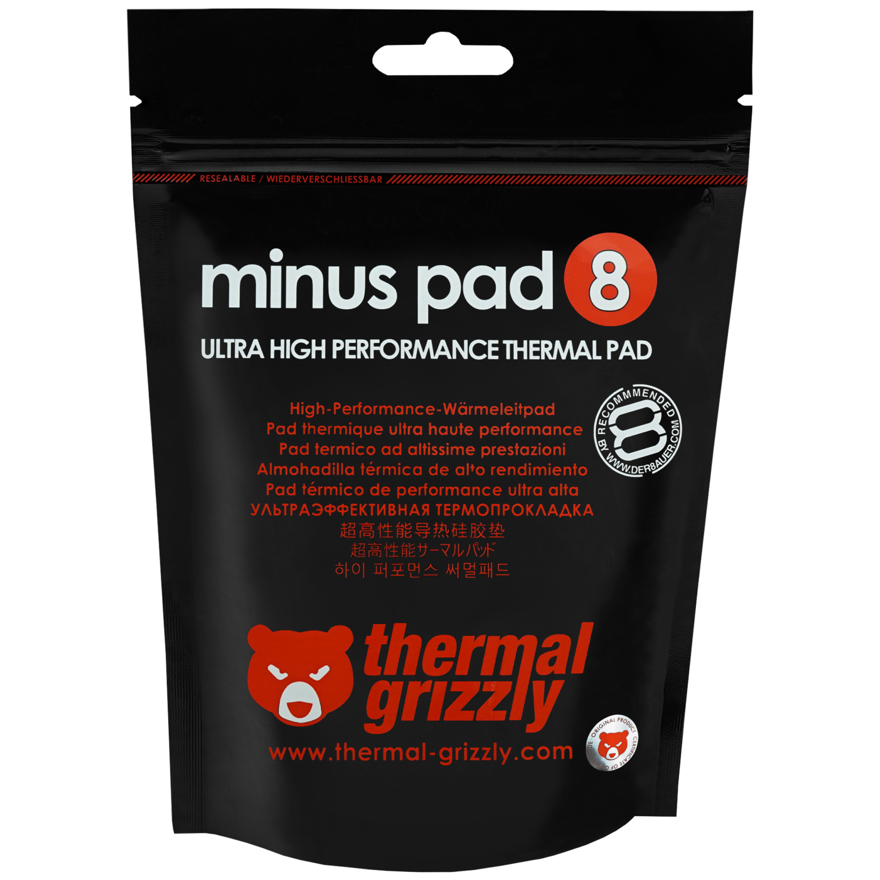 Thermal Grizzly Minus Pad 8 - 100x 100x 3.0mm