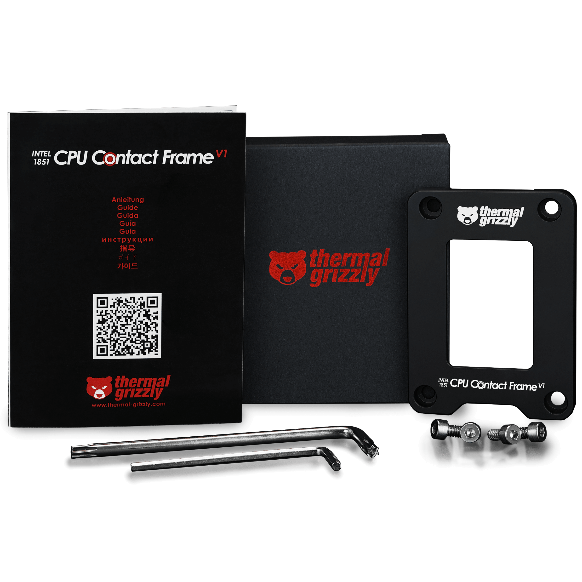 Thermal Grizzly Intel 1851 CPU Contact Frame V1 - black