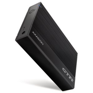 AXAGON EE35-GTR USB-C 3.2 Gen 1 - SATA 6G, 3.5 external hard drive enclosure, ribbed - black