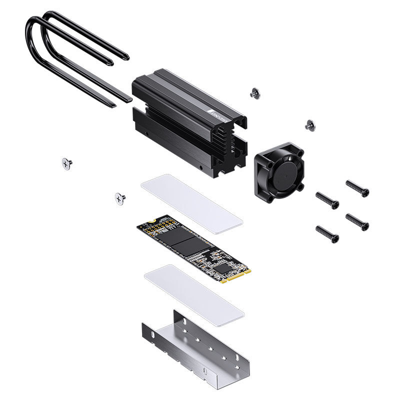 Jonsbo M.2-7 - Cooler for M.2 SSDs, black
