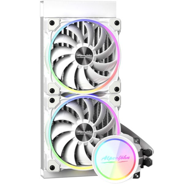 Alpenfohn Glacier Water 240 complete water cooling, ARGB – white