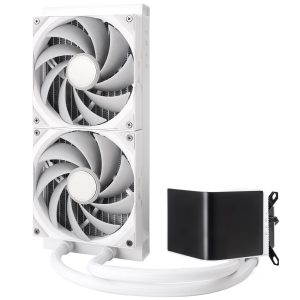 TRYX PANORAMA 280mm AIO Liquid Cooler, 3D-AMOLED Display - White