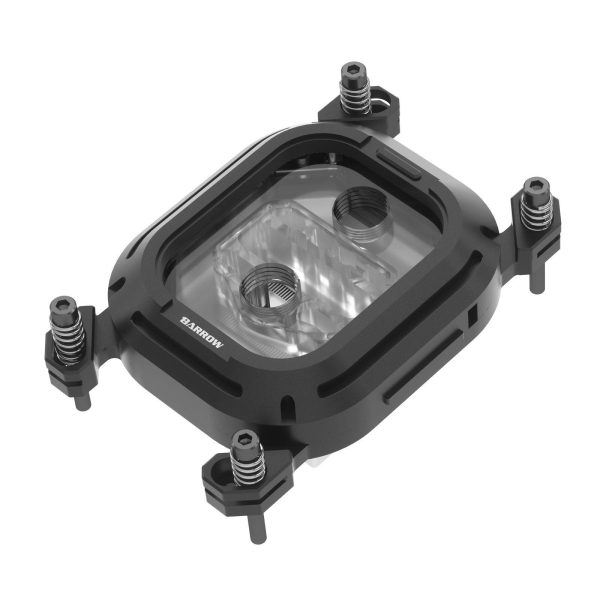 Barrow Acrylic Kepler Series CPU Waterblock, LRC 2.0 RGB, AMD AM4 / AM5 – Black
