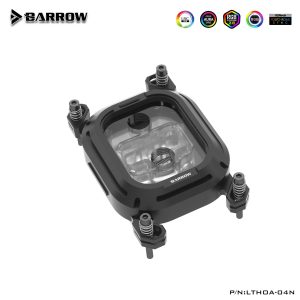 Barrow Acrylic Kepler Series CPU Waterblock, LRC 2.0 RGB, AMD AM4 / AM5 - Black