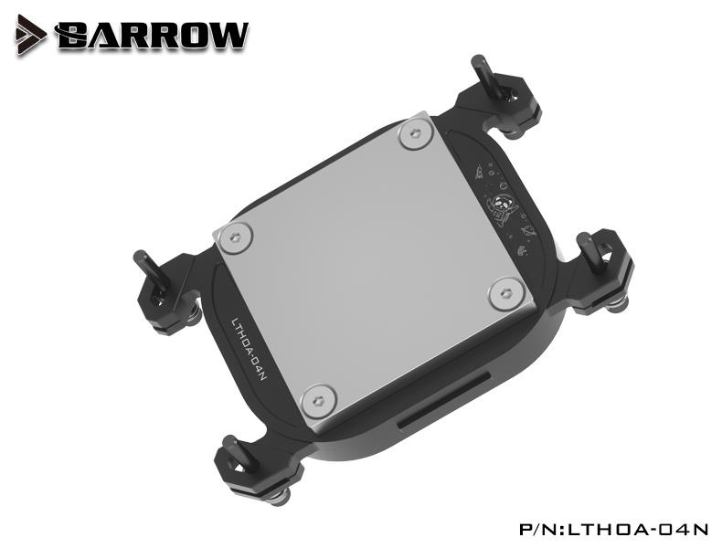 Barrow Acrylic Kepler Series CPU Waterblock, LRC 2.0 RGB, AMD AM4 / AM5 - Black