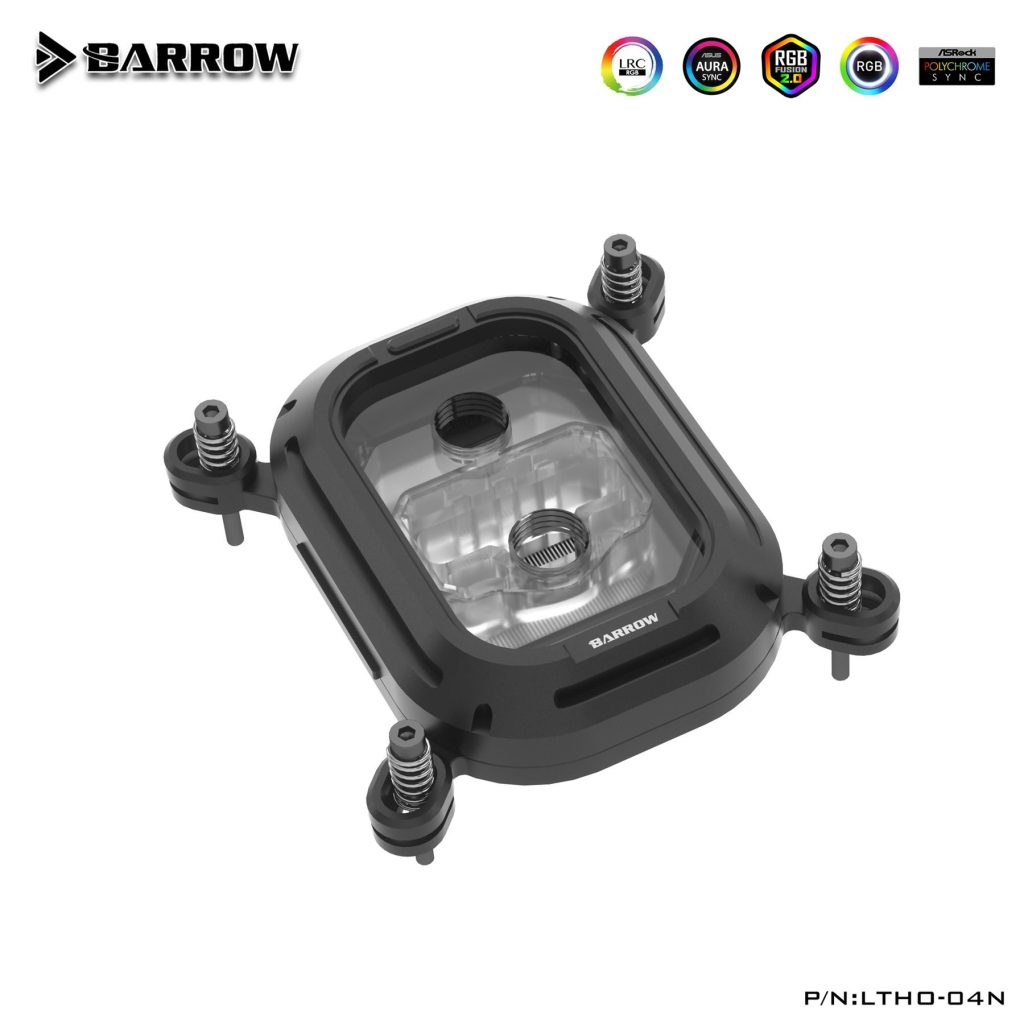 Barrow Acrylic Kepler Series CPU Waterblock, LRC 2.0 RGB, INTEL 115x / 1700 - Black