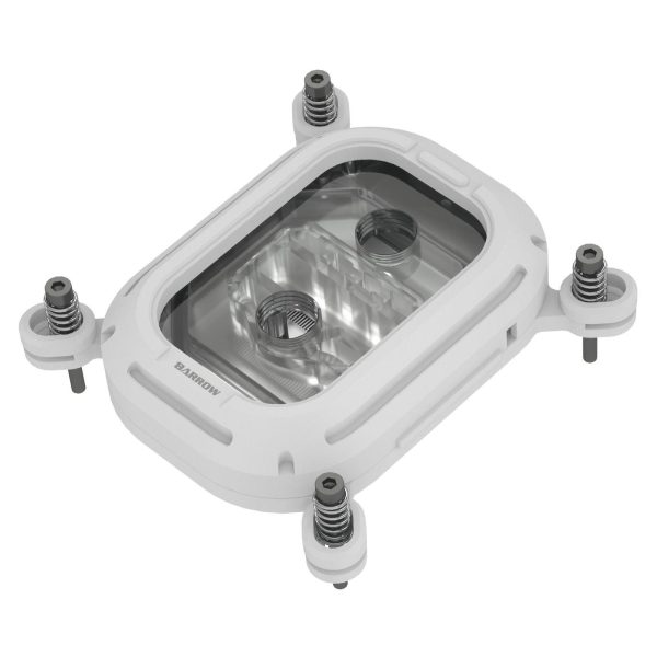 Barrow Acrylic Kepler Series CPU Waterblock, LRC 2.0 RGB, INTEL 115x / 1700 – White