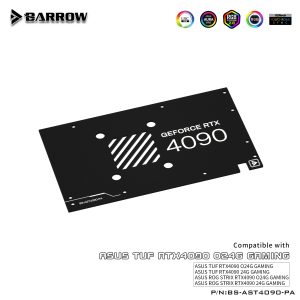 Barrow ASUS TUF / STRIX 4090 Aurora, LRC 2.0 RGB Graphics Card Waterblock + Backplate