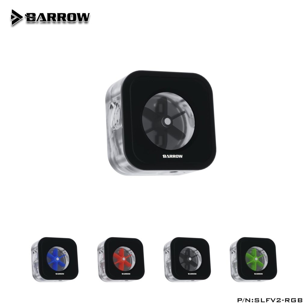 Barrow Composite G1/4 Flow Indicator with 5v aRGB Lighting - Black