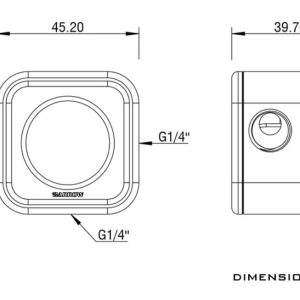 Barrow Composite G1/4 Flow Indicator with 5v aRGB Lighting - White