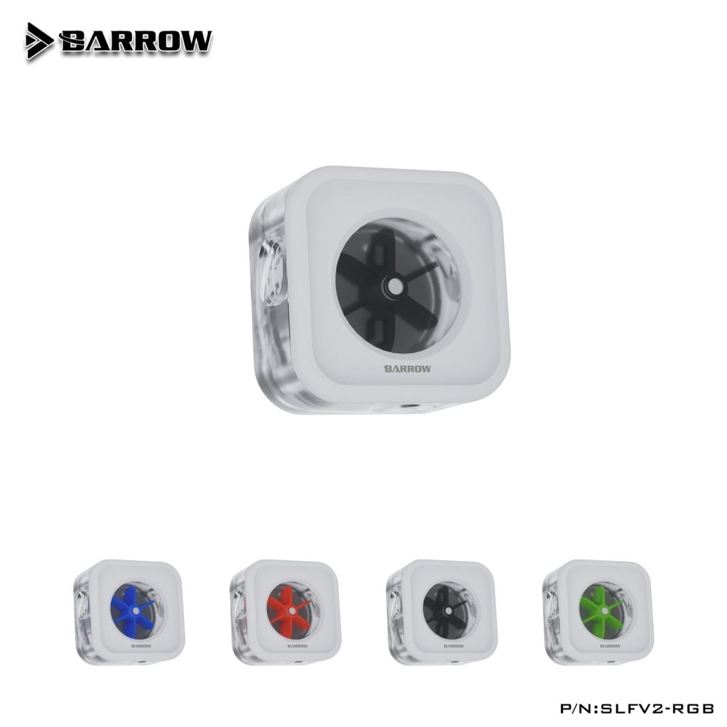 Barrow Composite G1/4 Flow Indicator with 5v aRGB Lighting - White